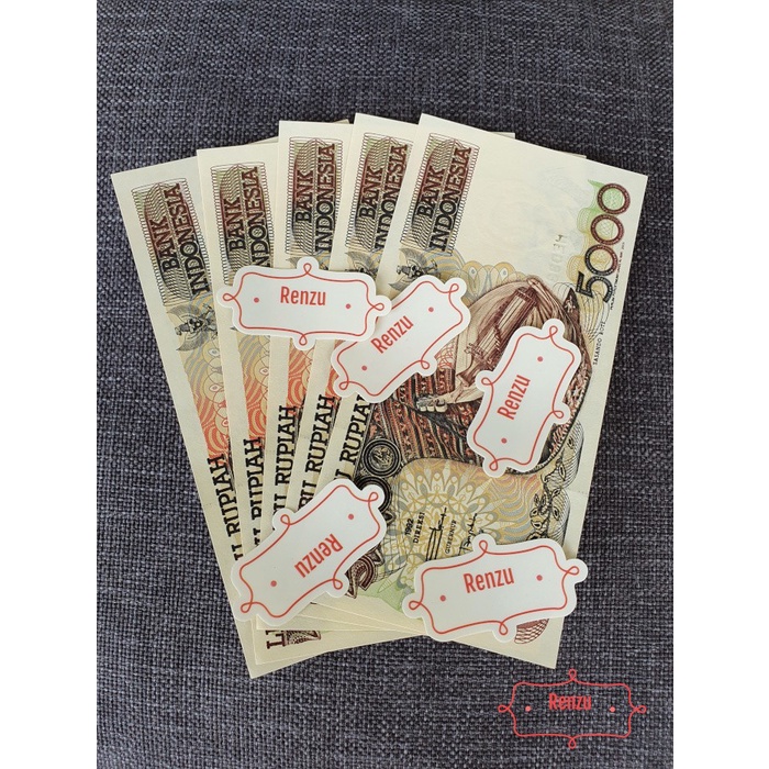 Uang Kertas Lama Kuno Rp 5000 Rupiah Sasando Rote Mahar Koleksi