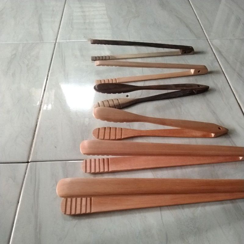 Penjepit Makanan / Capitan Makanan Kayu / Capit Makanan / Wooden Tongs