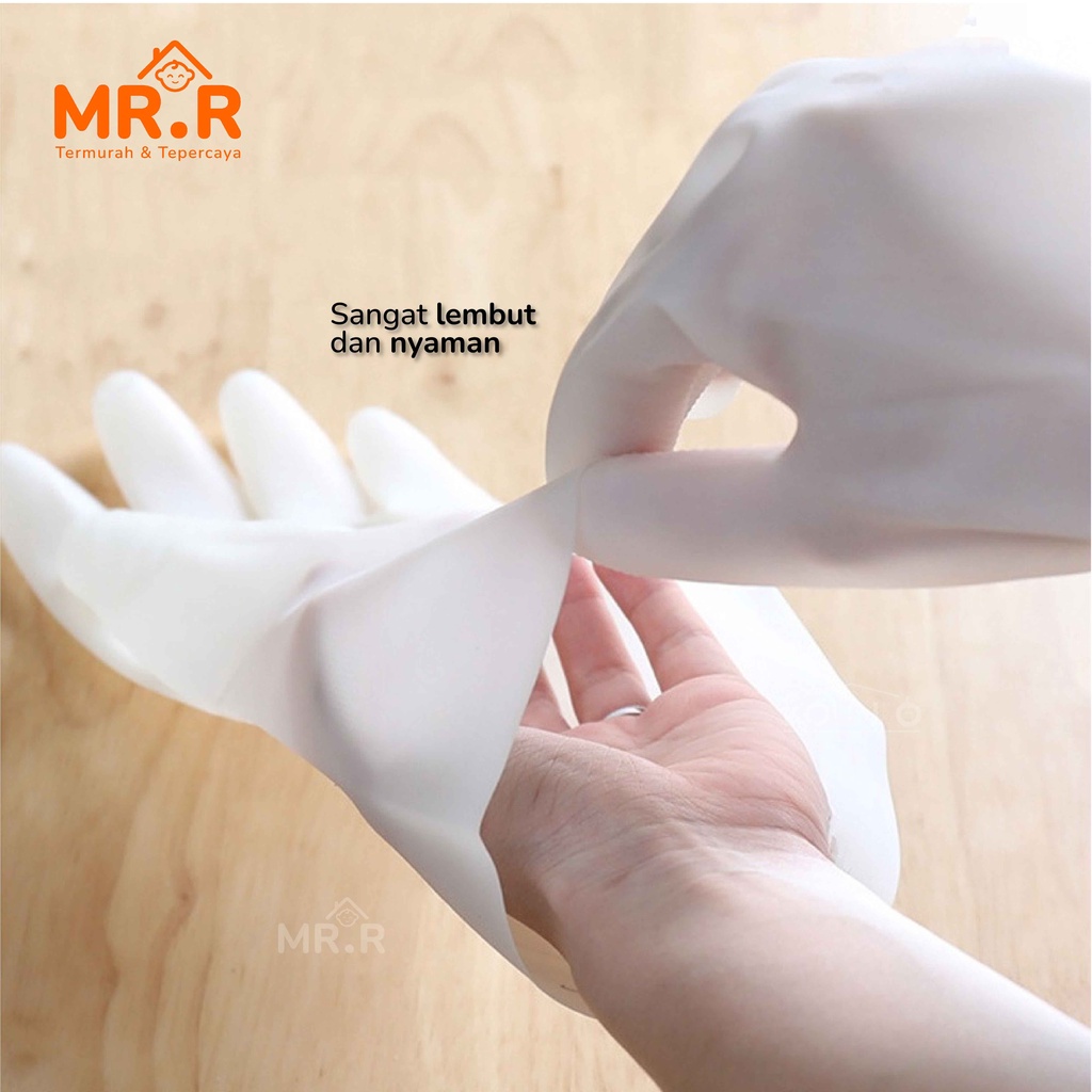 Sarung Tangan Karet Sarung Tangan Kebun Sarung Tangan Cuci Piring Anti Air Tebal Latex Rubber Glove