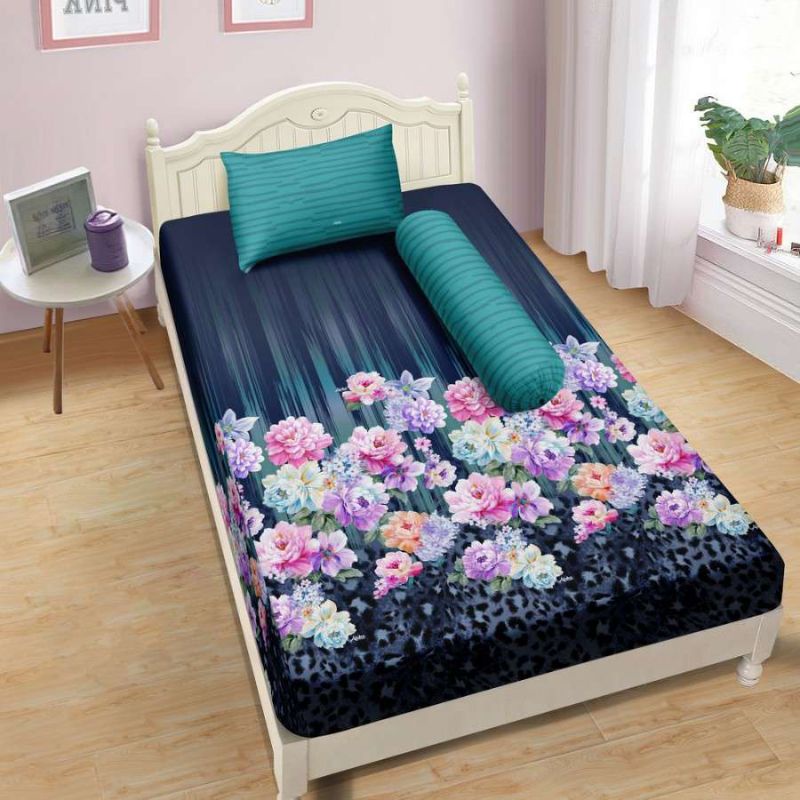 Sprei Aloha Polos Emboss Lady Rose Single ukuran 120x200 Motif Yessy
