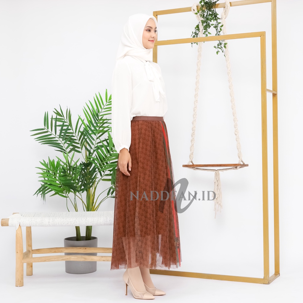 Rok Tutu Import/ Maxi Skirt Motif G*cci