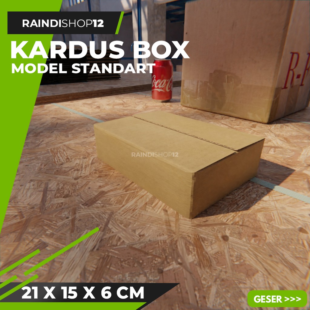 

BOX 21 X 15 X 6 CM KARDUS KOTAK KEMASAN PACKAGING KADO POLOS