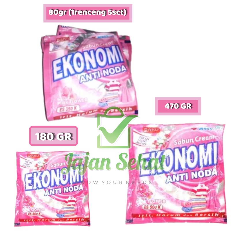 Ekonomi Cream Detergent Pink Flower