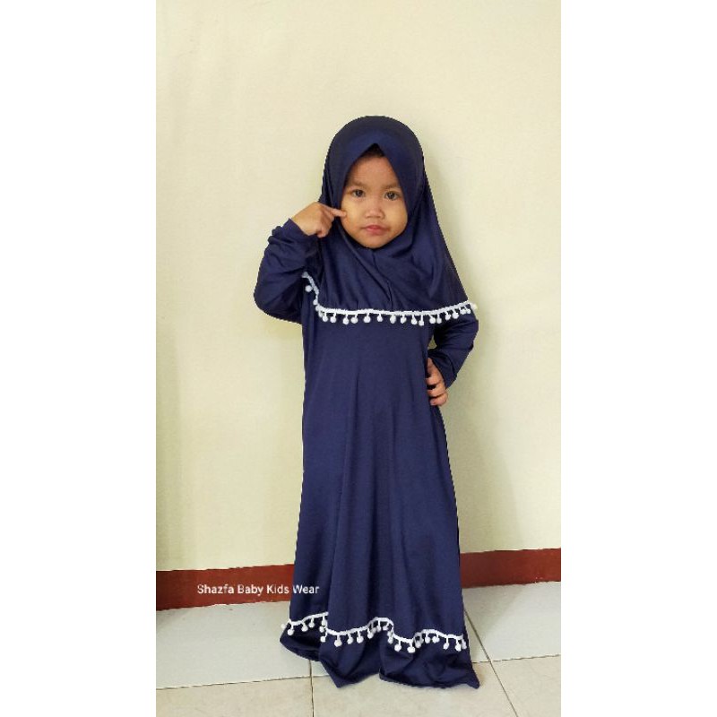 GAMIS RENDA POMPOM KIDS 2-5 TAHUN