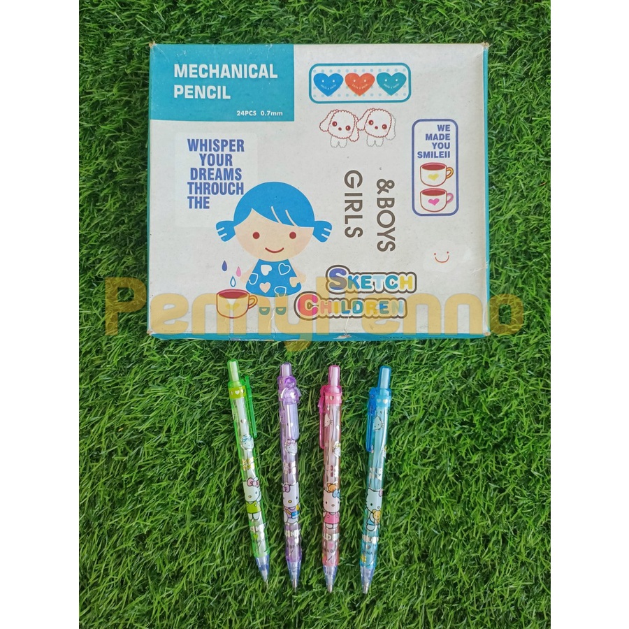 

JC Pensil Mekanik 0,7 mm Motif Hello Kitty Lucu dan Unik