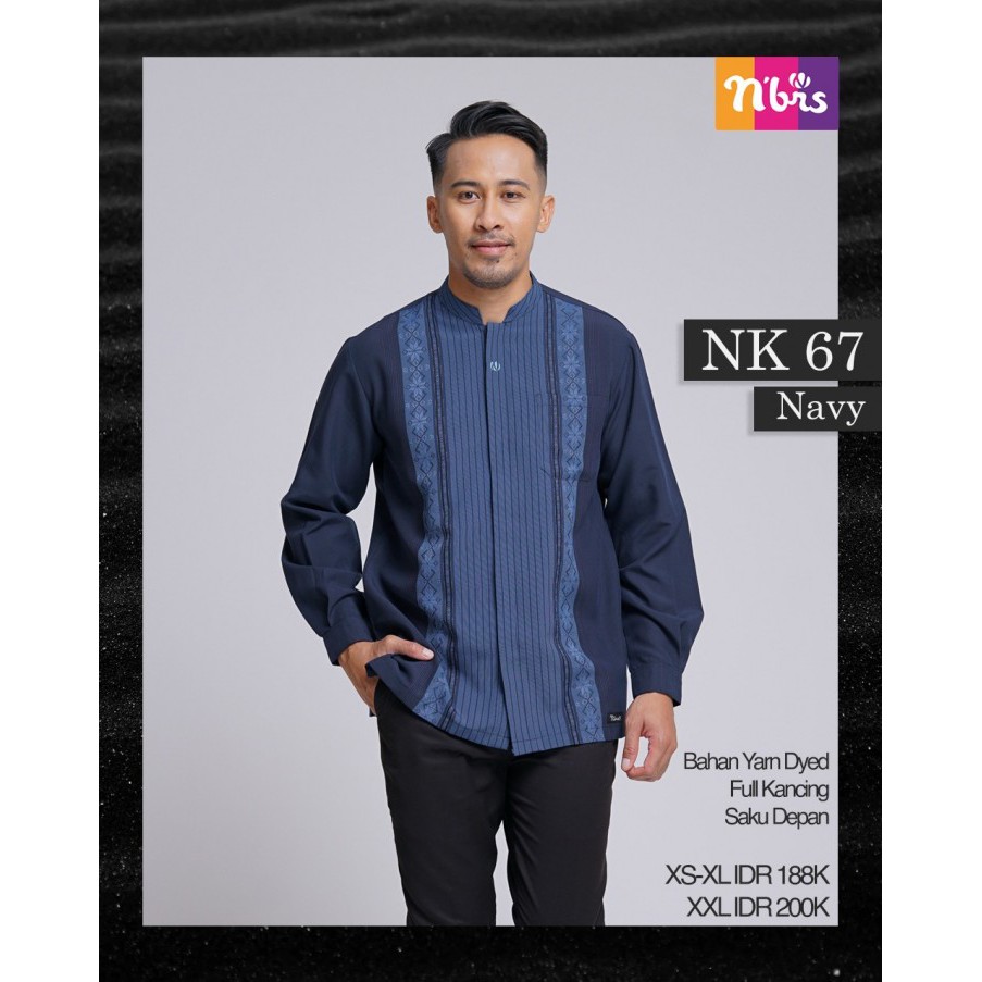 BAJU NIBRAS KOKO ATASAN MUSLIM PRIA NK 67 PAKAIAN