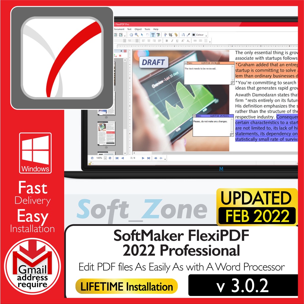

SftMkr FlxPDF 2022 Prfssnl 3.0.2 - Edt PDF fls wth Wrd Pprcssr [WINDOWS x64] - Dgtl Dwnld