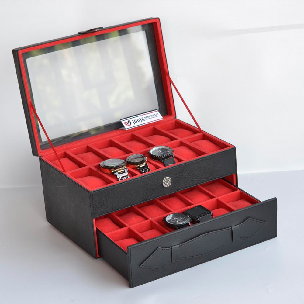 Watch Box For 24 Watches / Kotak Tempat Jam isi 24