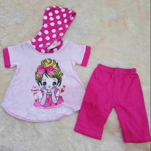 Setelan Cola Bear - Sweet Girl