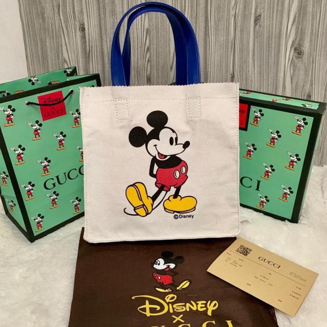 F⚡ash Sale tas handbag korea✿ GC MICKEY SHOPPER CANVAS FREE BOX TasHandBagBagus