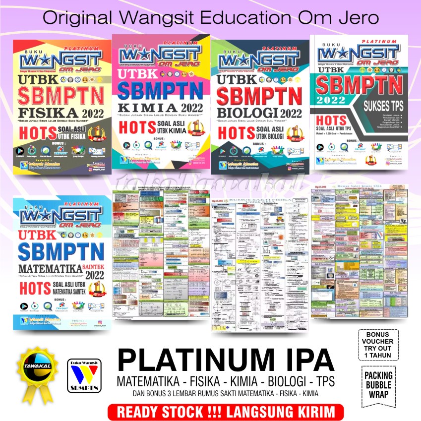 Buku SBMPTN 2022 / Buku Wangsit 2022 / SAINTEK / Platinum IPA