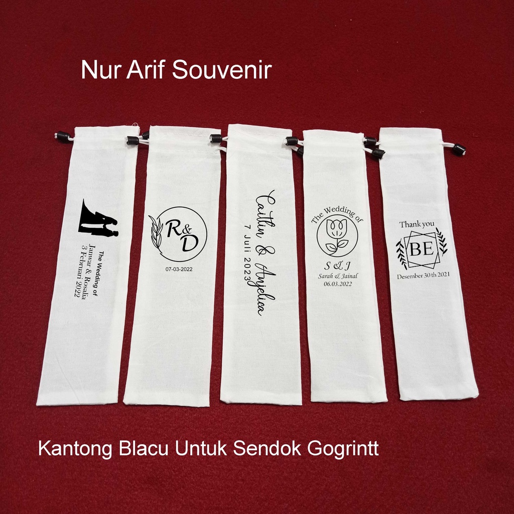 KANTONG POUCH BLACU SENDOK SOUVENIR SENDOK GARPU SUMPIT GOGRINT