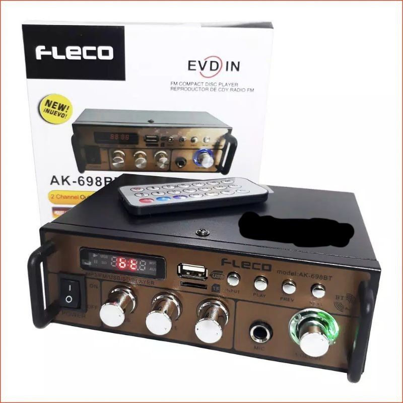 COD AMPLIFIER FLECO BLUETOOTH AK-698BT STREO KARAOKE + Mp3 PLAYER + FM RADIO//AMPLIFIER KARAOKE AK-698bT//AMPLIFIER SALON AKTIF