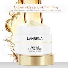 LANBENA 24k Gold Peptide Series - Eye Serum Facial Cleanser Toner Serum Cream