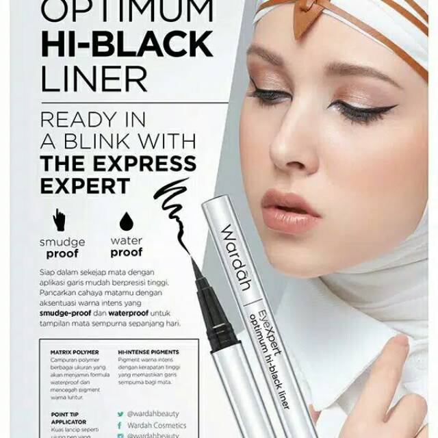 Wardah optimum Hi-Black liner eyeliner