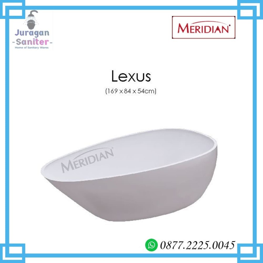 Bathtub Standing Meridian Lexus - ACRYLIC CRYSTAL