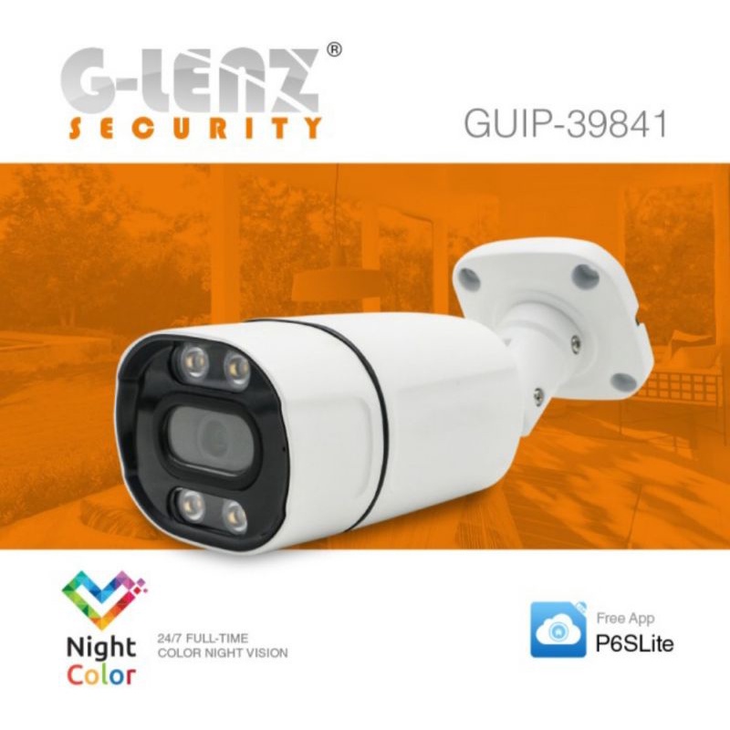 GLENZ CCTV OUTDOOR NIGHT COLOR TECH - CAMERA GUIP 39841IPCAMERA 4MP