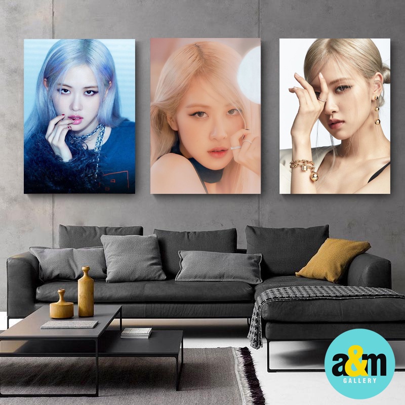 Poster Kayu ROSE BLACKPINK Hiasan Dinding Kamar K-POP I Pajangan Dinding Kamar K-POP Wall Decor Kamar - A&amp;M