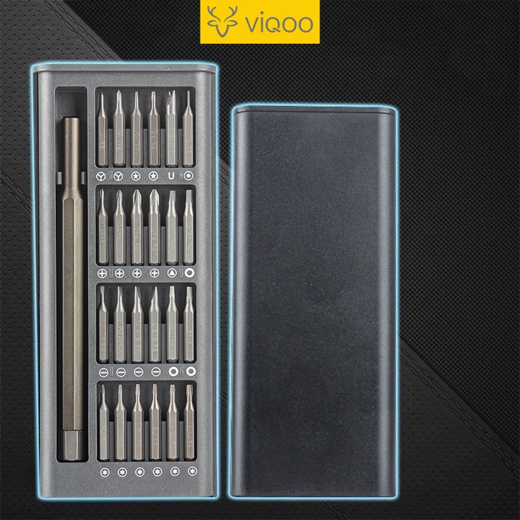 【COD】Viqoo Obeng Set 24 in 1 Screwdriver Kit Steel Hardware Tools - T01