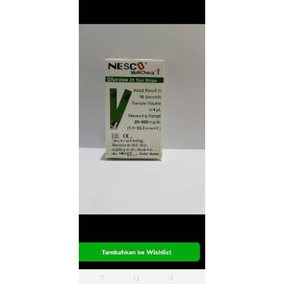 ➢ Paket lengkap strip Nesco gula darah / kolesterol / strip asam urat ➫