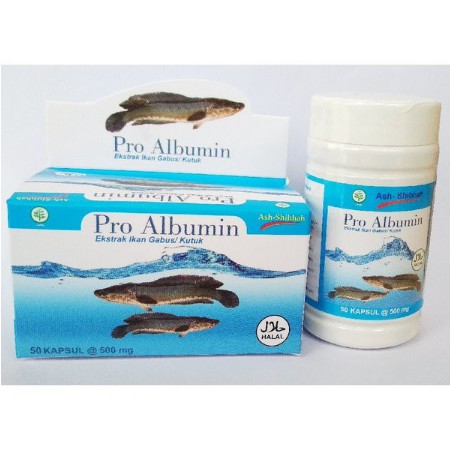 Pro albumin - extra ikan gabus - proalbumin original / Pro Albumin Original TERMURAHHH isi 50 kapsul