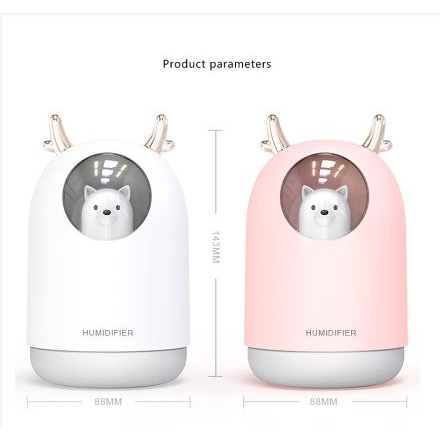 [TOSERBA_EMAK] - Taffware Air Humidifier Ultrasonic Aromatherapy Oil Diffuser RGB Pet Design 300ml