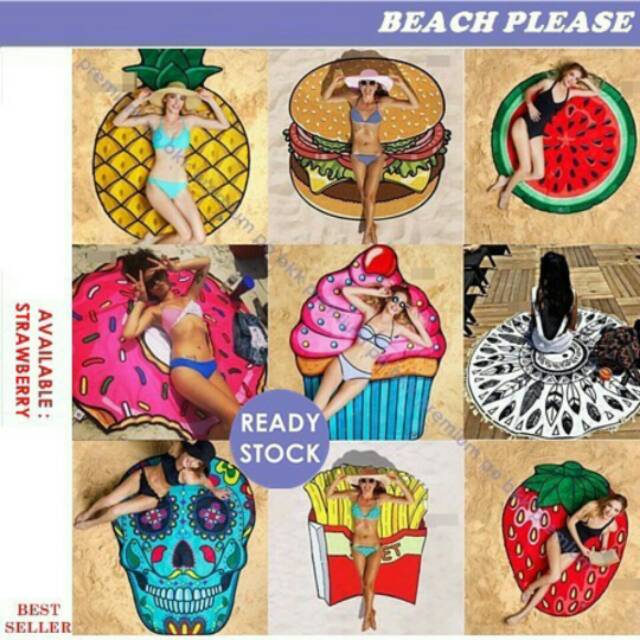 Kain Pantai Strawberry