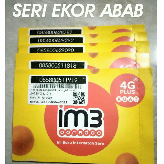 Nomor Cantik Indosat seri ABAB