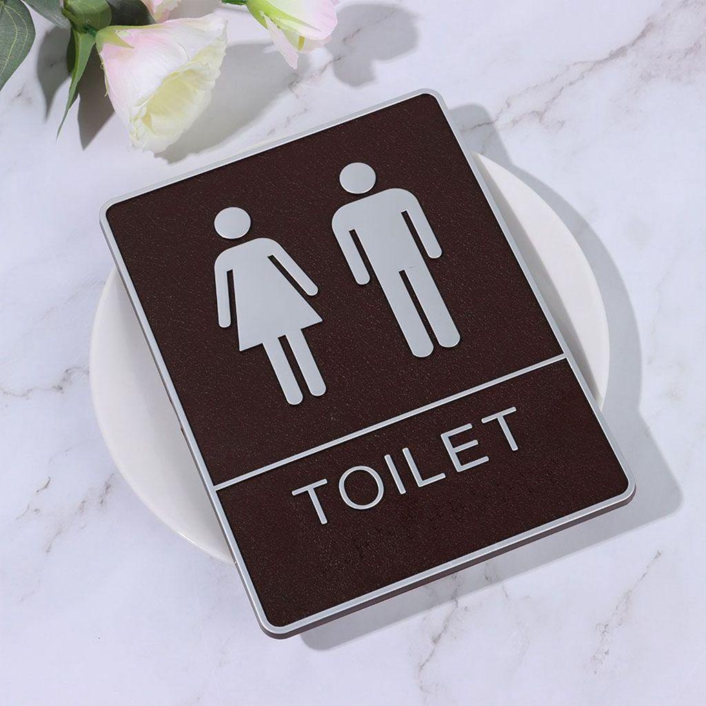 [Elegan] Tanda Kamar Mandi Kreatif Removable Toilet Mark Pria Dan Wanita Untuk Rumah, Kantor, Bisnis Self Adhesive Restroom DIY