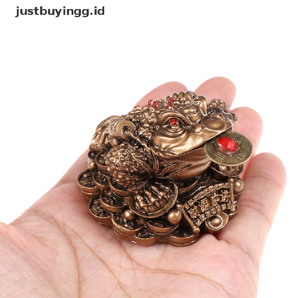 (Justbuyingg.Id) Feng Shui Toad Katak Keberuntungan Untuk Dekorasi Rumah / Kantor