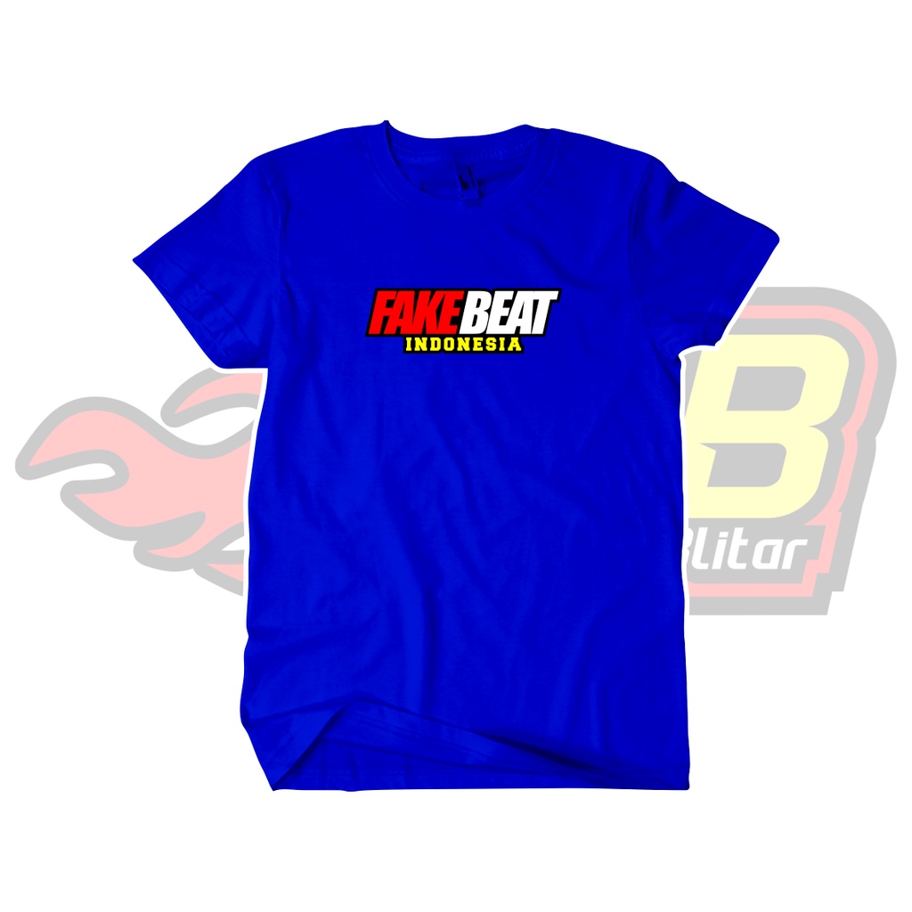 Kaos Distro Fake Beat Idonesia Katun Combed