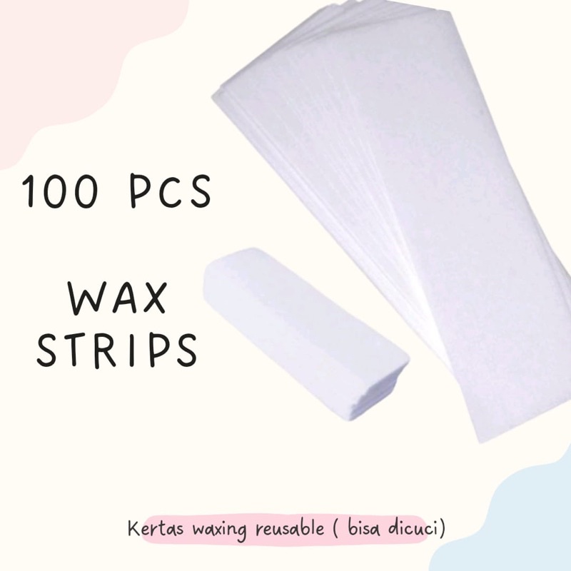 (100 pcs) Kain Waxing/ Wax Strips/ Kain Sugar Wax/ Kertas Wax