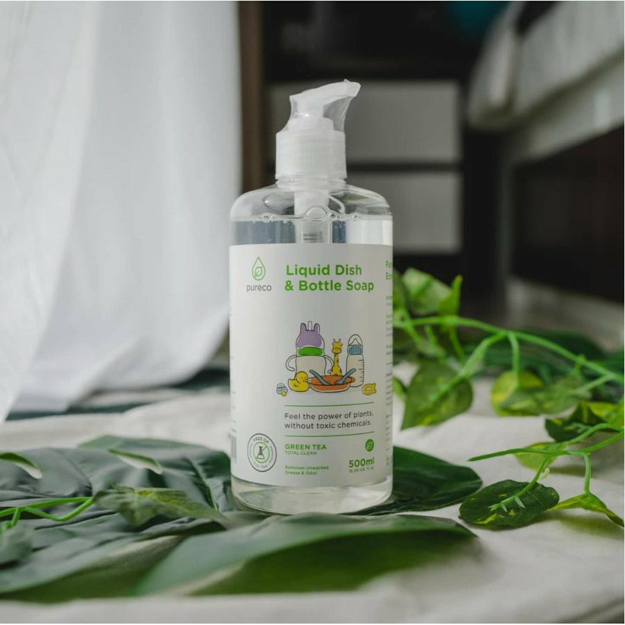 Pureco Liquid Dish &amp; Bottle Soap 500ml Sabum botol bayi