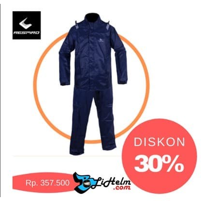 JAS HUJAN RESPIRO THE CHALLENGER NAVY RAINCOAT - M