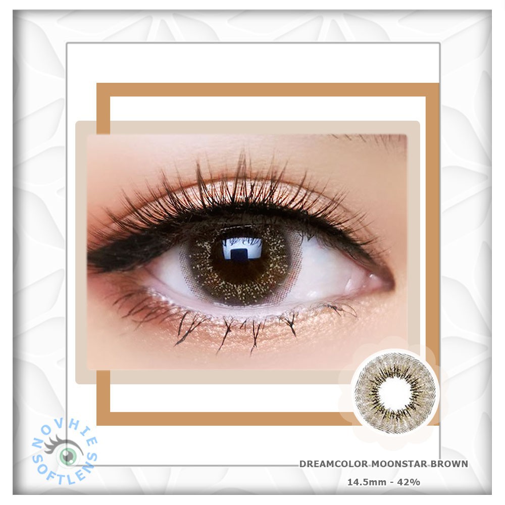 Softlens Moonstar DC1 Gray Brown Normal Minus Kemasan Botol Ori Kemenkes lensa