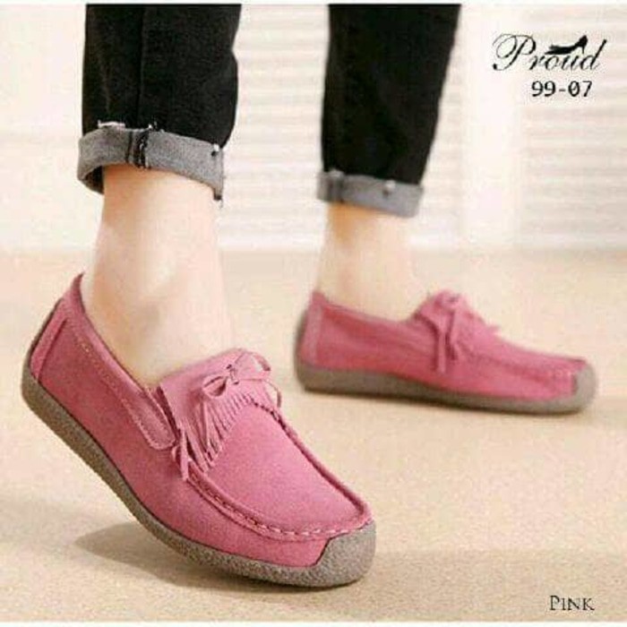 SEPATU WANITA SLIP ON PINK SALEM MURAH  Shopee Indonesia