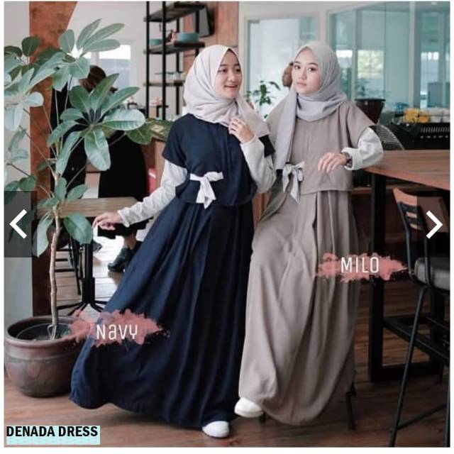 Denada Dress | Pakaian Muslim | Baju syari | Gamis Syari | Baju Gamis | Baju Muslim