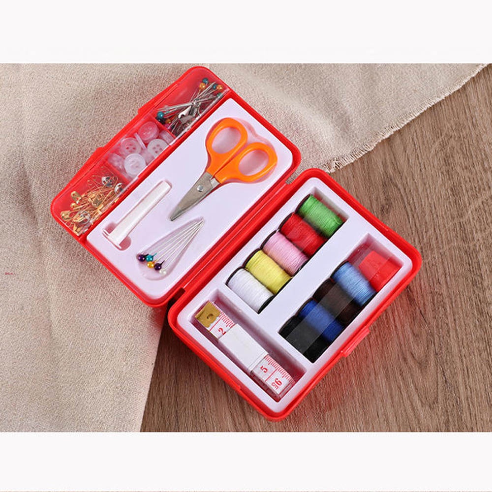 insta sewing kit 112 - set alat jahit jarum benang lengkap sewing box peralatan jahitt