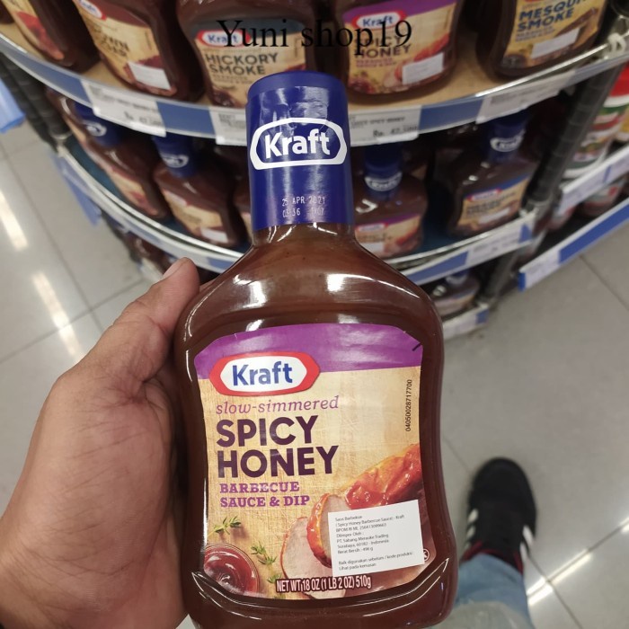 

kraft barbeque sauce spicy honey 510gr