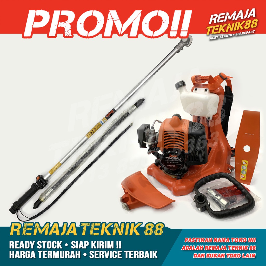 Mesin Potong Rumput Tanaka Tcg 40 Ebfl Brush Cutter Alternatif Tanaka Tasco 328 Shopee Indonesia