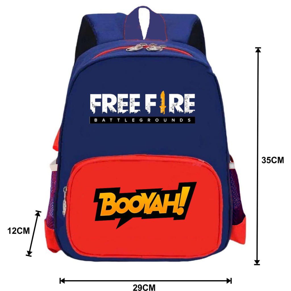 TAS RANSEL TRAVEL SEKOLAH ANAK FREE FIRE BOOYAH FF BOOYAH