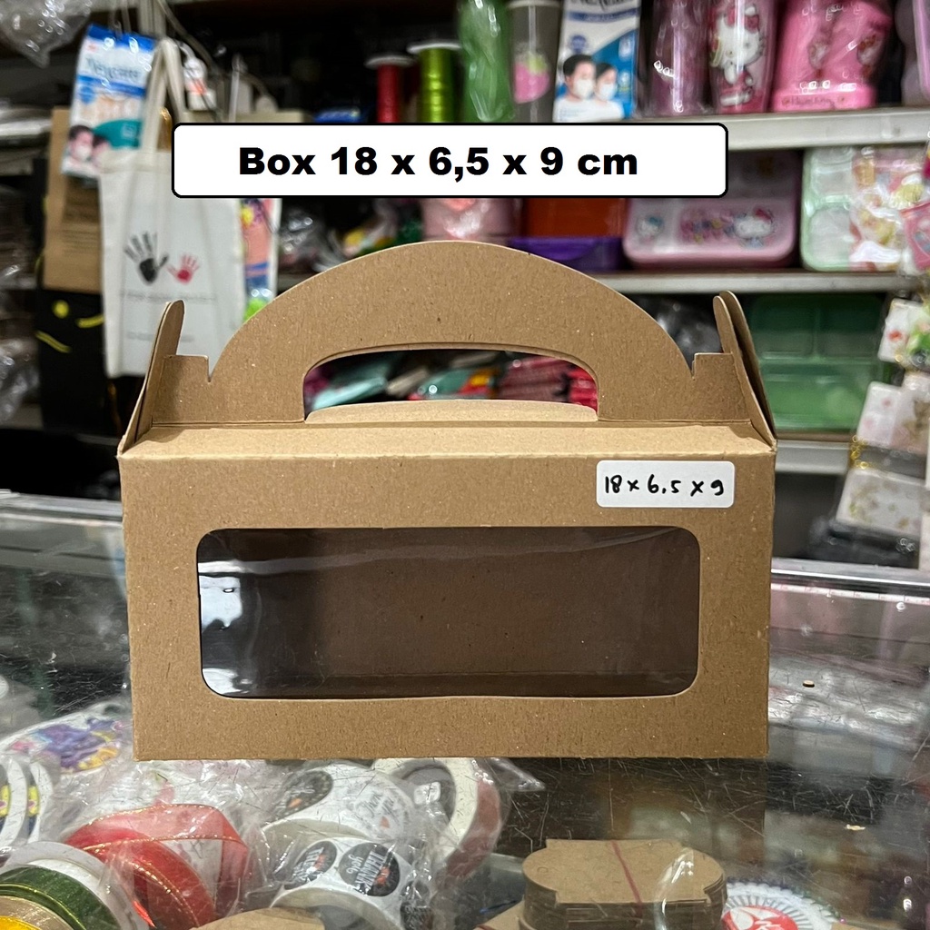 

Gable mika Kraft 18 x 6,5 x 9 cm / box kraft toples