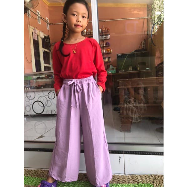 Kulot Anak TERBARU!! Cringkle Aerflow // Kulot Cringkle Anak Tanggung Terbaru // Aerflow Cringkle Culottes kids// Kulot Anak Tanggung Aerflow Cringkle // Celana Kulot Anak Cringkle // culottes Aerflow // Cringkle Culottes