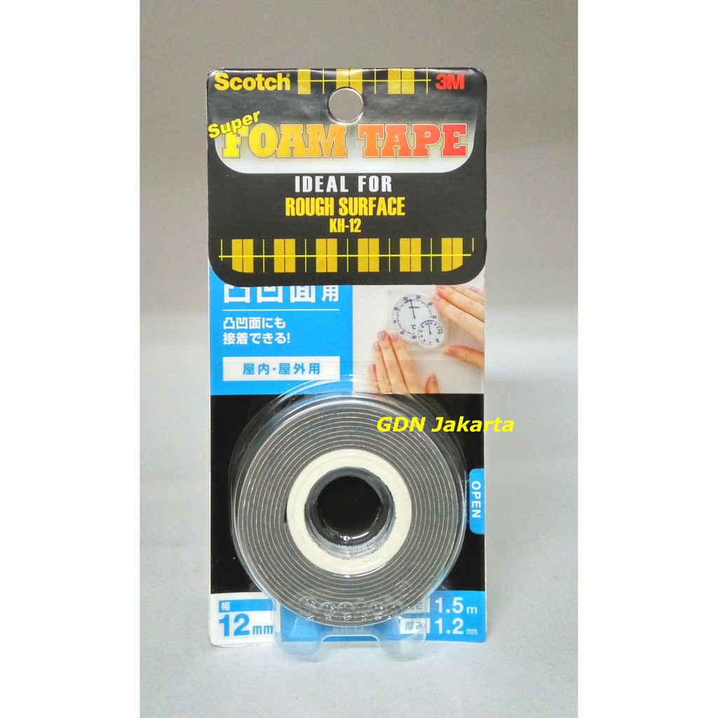 

Terbaru 3M Scotch Super Strong Double Sided Tape For Rough SurfaceKH-12 Original