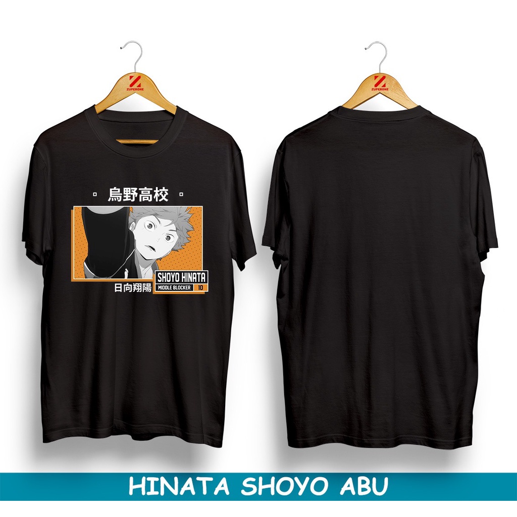 KAOS HINATA SHOYO ABU / KAOS HAIKYUU / KAOS ANIME