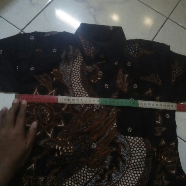 Batik Couple Keluarga Sania Ruffle Ori Ndoro Jowi Dnt Motif Naga Hitam