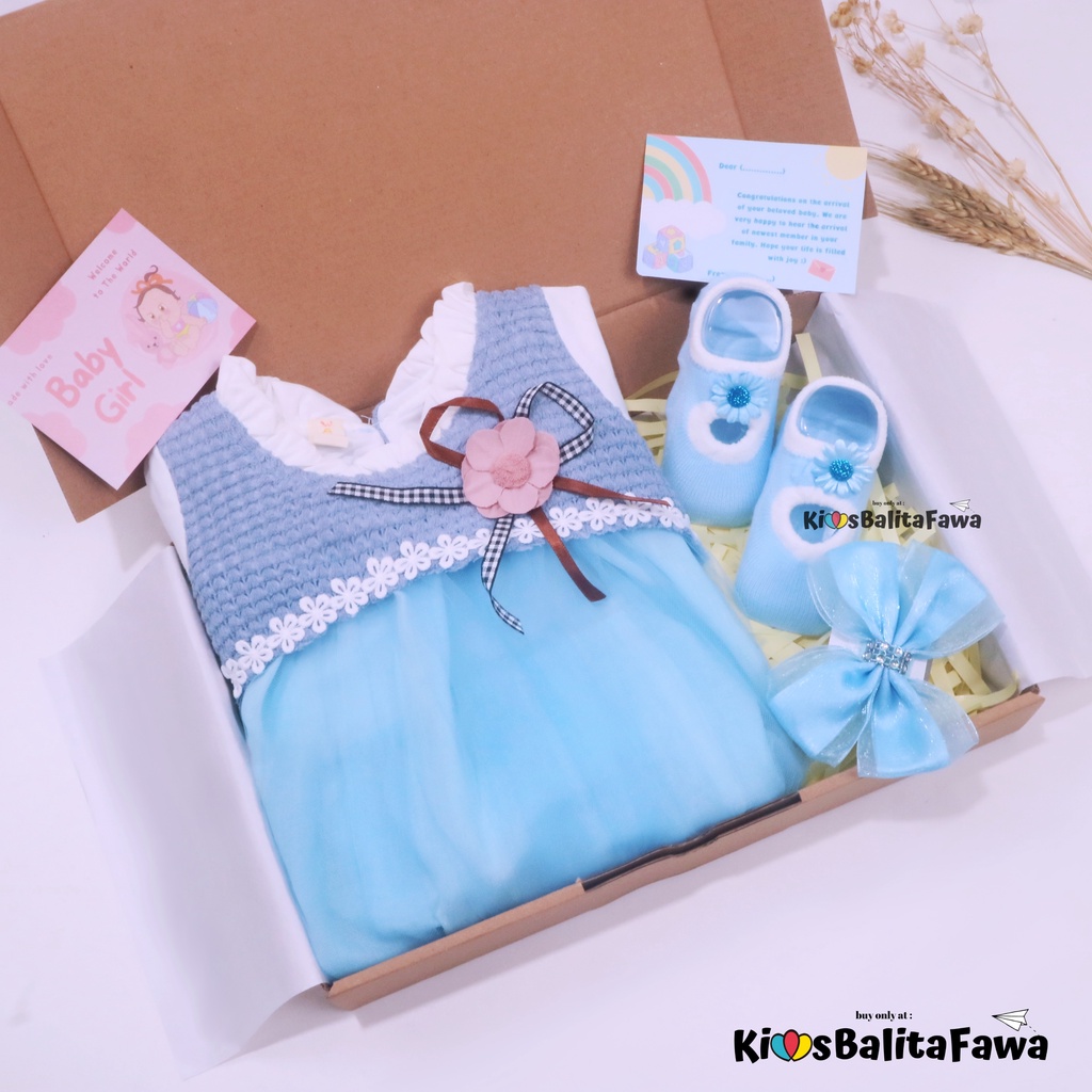 [BRAVE] Hampers Baby Girl 0-30 Bulan / Kado Lahiran Hadiah Bayi Perempuan Bulan New Born Gift Dress