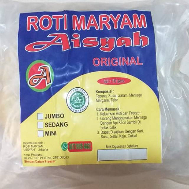 

Roti Maryam Aisyah