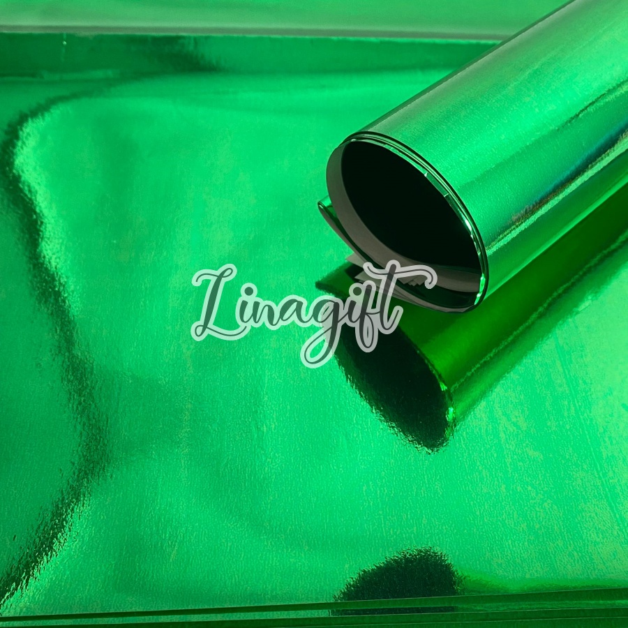 ( 5 Lembar ) METALLIC PAPER - KERTAS METALIK SHINY / MENGKILAP / GIFT WRAP PAPER PREMIUM EXCLUSIVE MERAH BIRU HIJAU EMAS PERAK / RED BLUE GOLD SILVER - HIASAN DEKORASI - SAMPUL BUKU