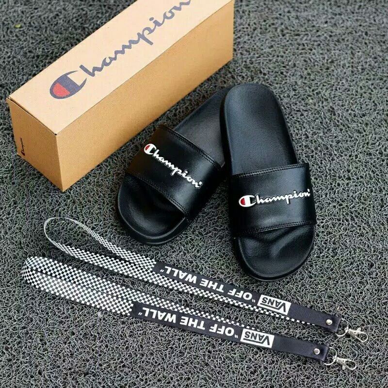 Sandal Slide Champion | Pria Wanita | Sandal Slop Cowo Cewe | Sendal Slop | Sandal